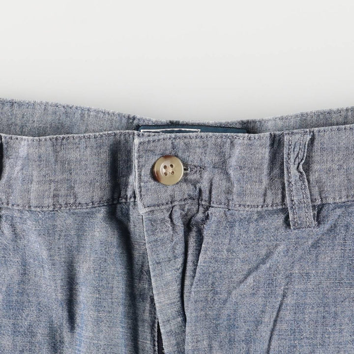 Ralph Lauren POLO by Ralph Lauren PROSPECT chambray cotton shorts, men's size W36 cotton blue type Vintage Second Hand