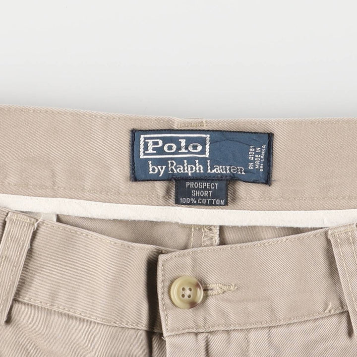 Ralph Lauren POLO by Ralph Lauren PROSPECT Chino Shorts Shorts Men's W37 equivalent cotton Beige type Vintage Second Hand