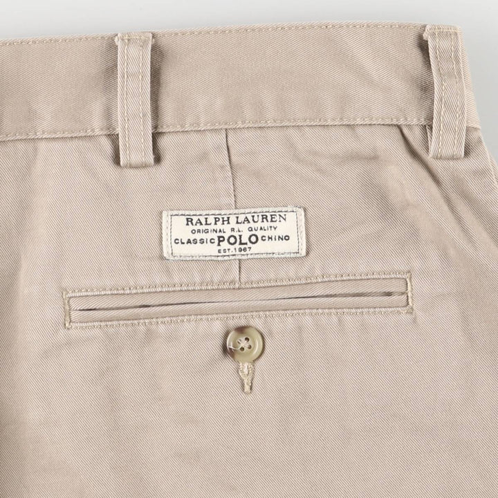 Ralph Lauren POLO by Ralph Lauren PROSPECT Chino Shorts Shorts Men's W37 equivalent cotton Beige type Vintage Second Hand