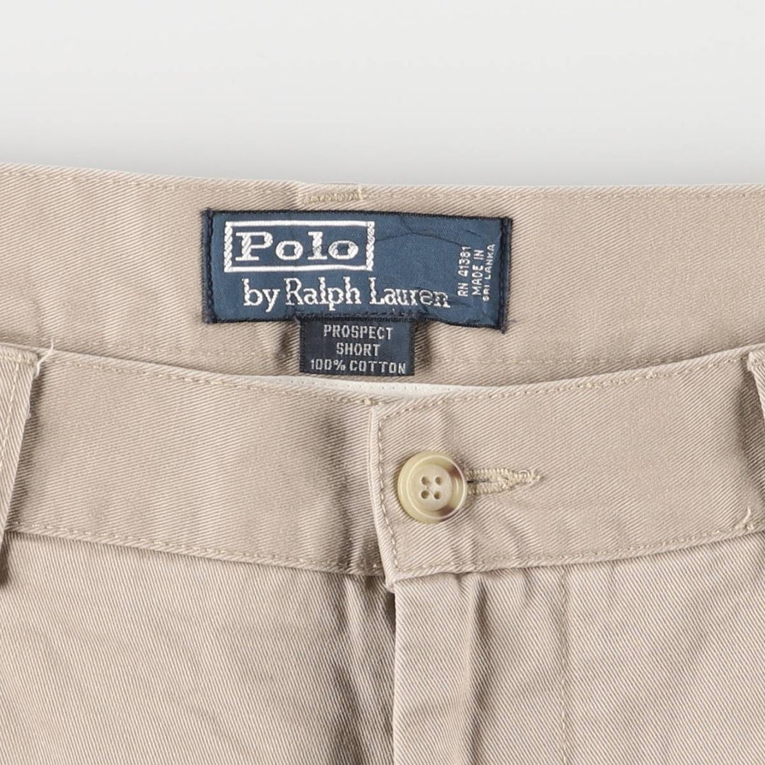 Ralph Lauren POLO by Ralph Lauren PROSPECT Chino Shorts Shorts Men's W37 equivalent cotton Beige type Vintage Second Hand