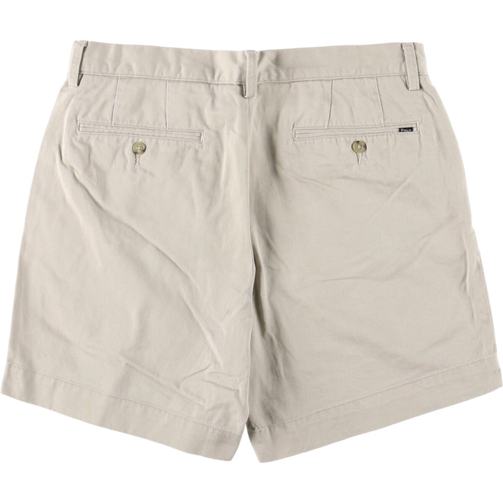 Ralph Lauren POLO by Ralph Lauren CLASSIC FIT Chino Shorts Shorts Men's W33 equivalent cotton ivory Vintage Second Hand