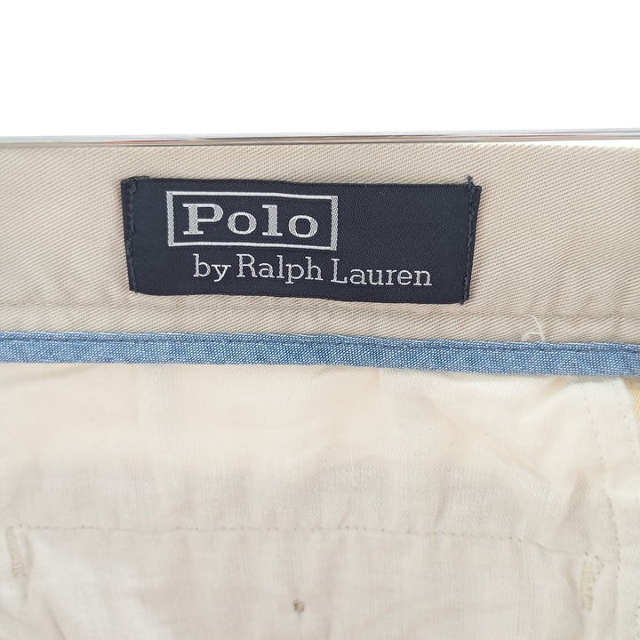 Ralph Lauren POLO by Ralph Lauren CLASSIC FIT Chino Shorts Shorts Men's W33 equivalent cotton ivory Vintage Second Hand