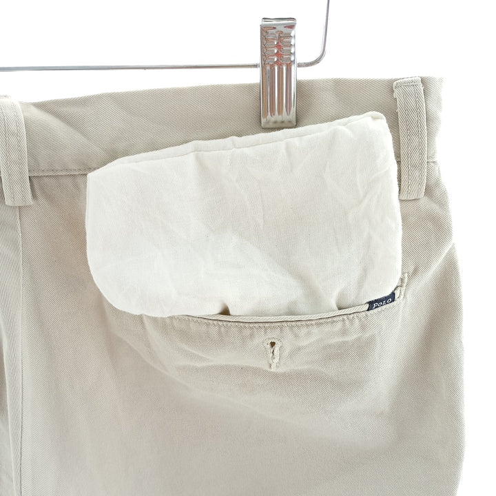 Ralph Lauren POLO by Ralph Lauren CLASSIC FIT Chino Shorts Shorts Men's W33 equivalent cotton ivory Vintage Second Hand