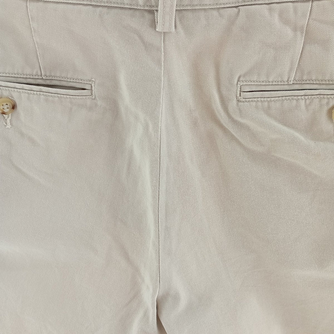 Ralph Lauren POLO by Ralph Lauren CLASSIC FIT Chino Shorts Shorts Men's W33 equivalent cotton ivory Vintage Second Hand