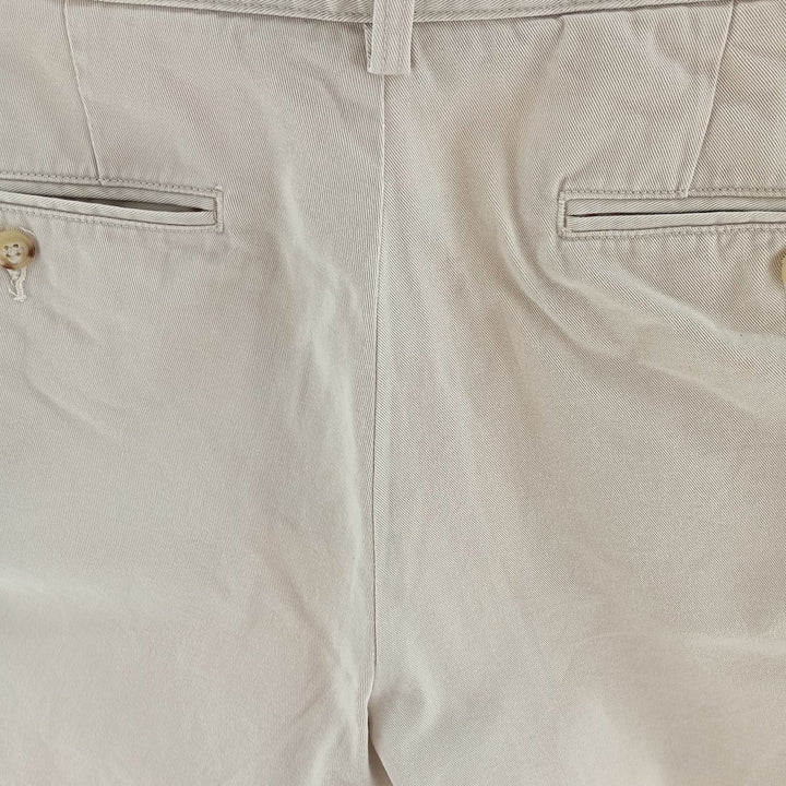 Ralph Lauren POLO by Ralph Lauren CLASSIC FIT Chino Shorts Shorts Men's W33 equivalent cotton ivory Vintage Second Hand