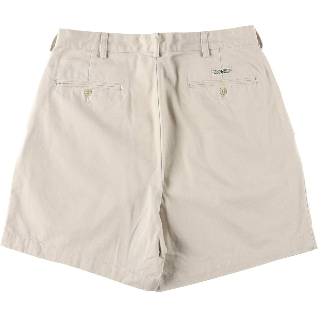 Ralph Lauren POLO RALPH LAUREN Two-pleat Chino Shorts Shorts Men's W32 equivalent cotton Beige type Vintage Second Hand