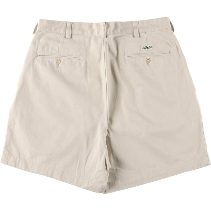 Ralph Lauren POLO RALPH LAUREN Two-pleat Chino Shorts Shorts Men's W32 equivalent cotton Beige type Vintage Second Hand
