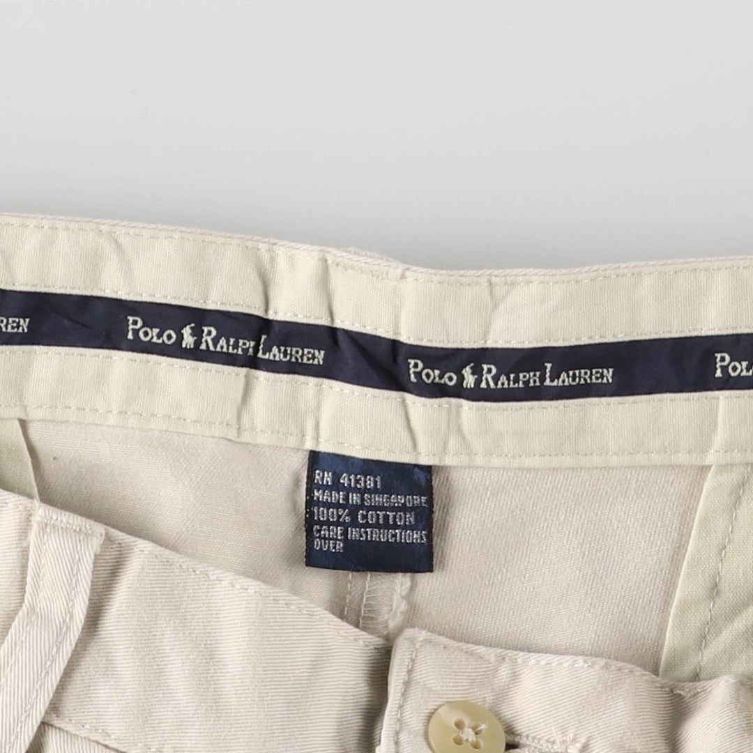 Ralph Lauren POLO RALPH LAUREN Two-pleat Chino Shorts Shorts Men's W32 equivalent cotton Beige type Vintage Second Hand