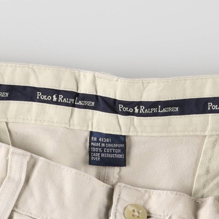 Ralph Lauren POLO RALPH LAUREN Two-pleat Chino Shorts Shorts Men's W32 equivalent cotton Beige type Vintage Second Hand