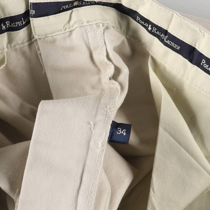 Ralph Lauren POLO RALPH LAUREN Two-pleat Chino Shorts Shorts Men's W32 equivalent cotton Beige type Vintage Second Hand