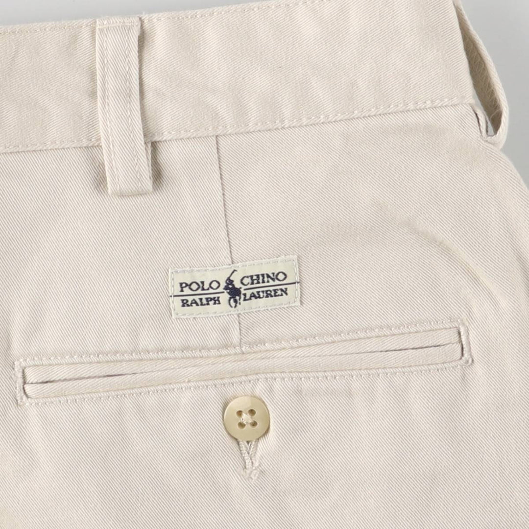 Ralph Lauren POLO RALPH LAUREN Two-pleat Chino Shorts Shorts Men's W32 equivalent cotton Beige type Vintage Second Hand