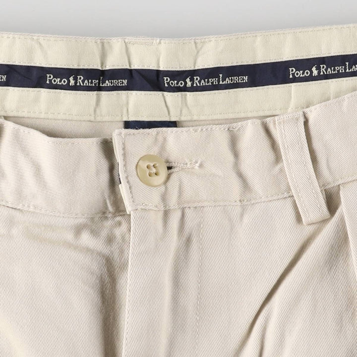 Ralph Lauren POLO RALPH LAUREN Two-pleat Chino Shorts Shorts Men's W32 equivalent cotton Beige type Vintage Second Hand