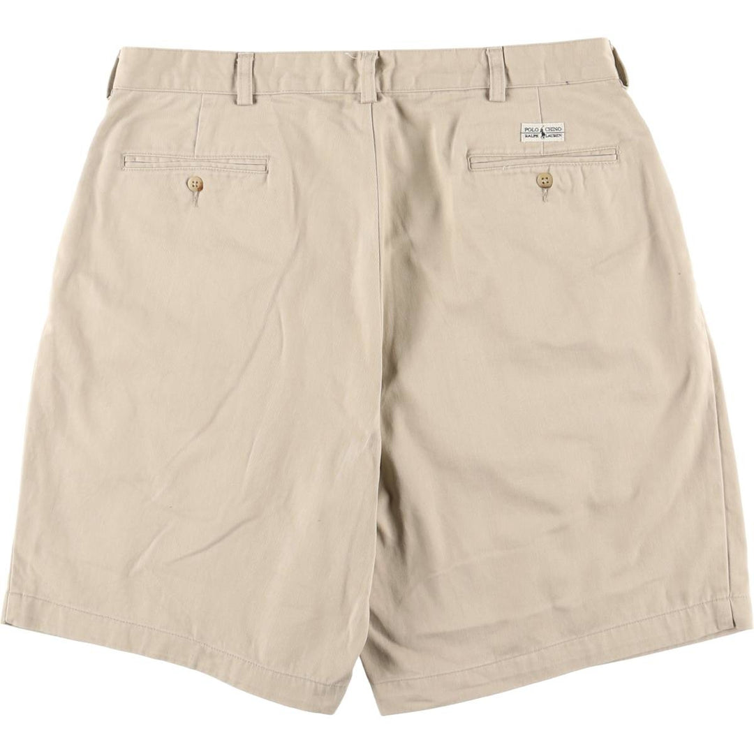 Ralph Lauren POLO RALPH LAUREN Two-pleat Chino Shorts Shorts Men's W35 equivalent cotton Beige type Vintage Second Hand