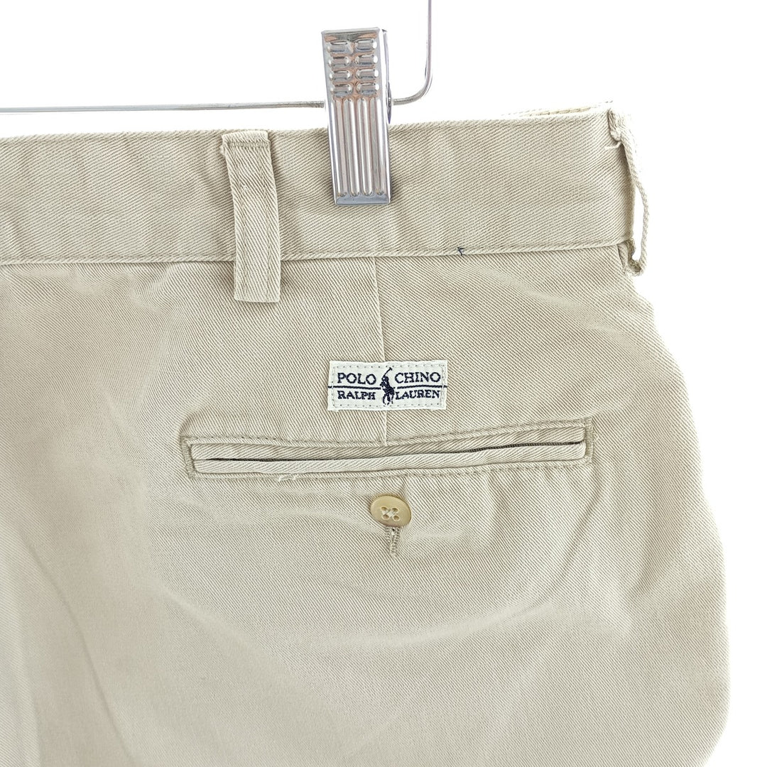 Ralph Lauren POLO RALPH LAUREN Two-pleat Chino Shorts Shorts Men's W35 equivalent cotton Beige type Vintage Second Hand