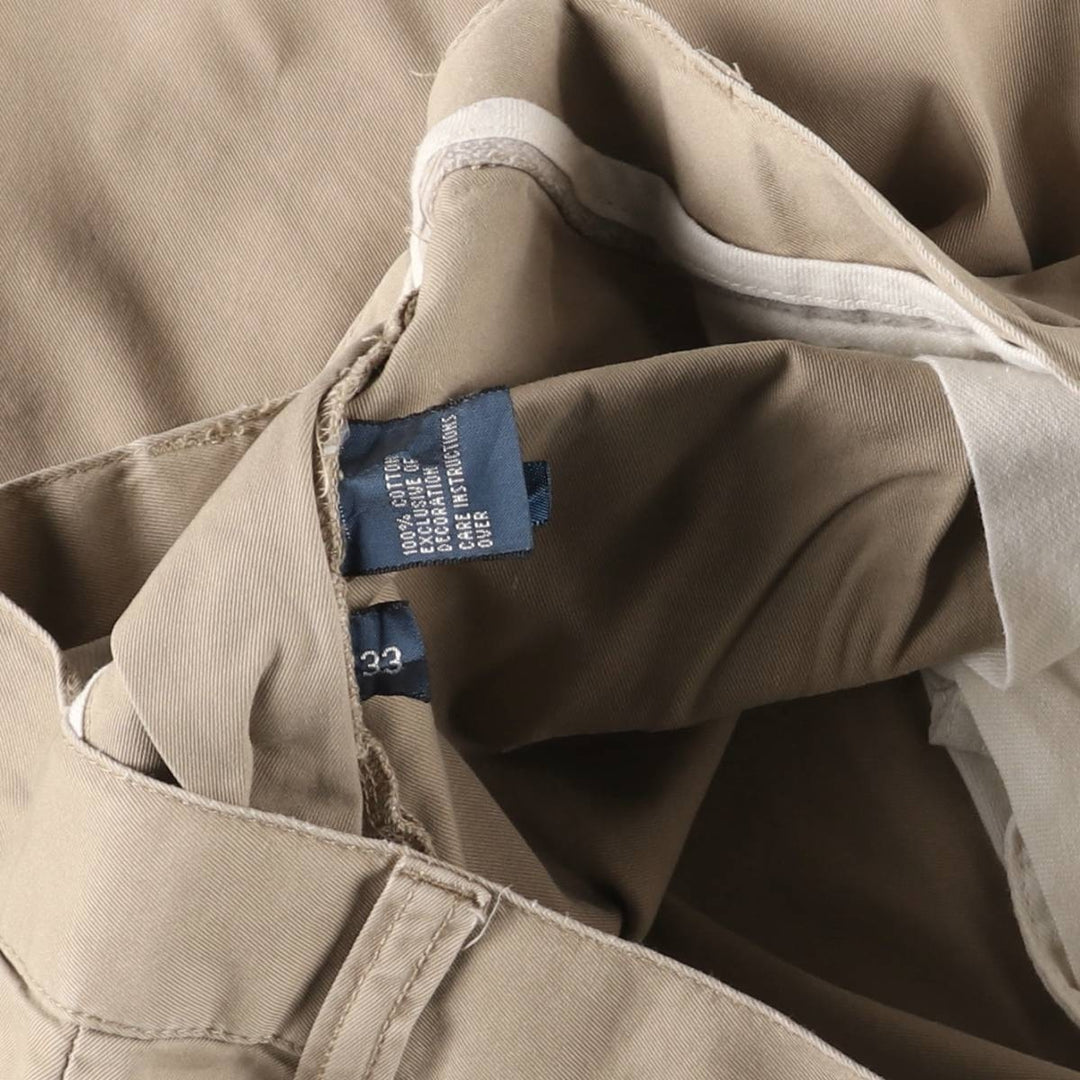 Ralph Lauren POLO by Ralph Lauren TYLER SHORT Two-pleat chino shorts, short pants, men's size W32 cotton Beige type Vintage Second Hand