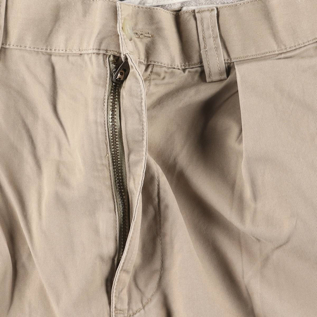 Ralph Lauren POLO by Ralph Lauren TYLER SHORT Two-pleat chino shorts, short pants, men's size W32 cotton Beige type Vintage Second Hand