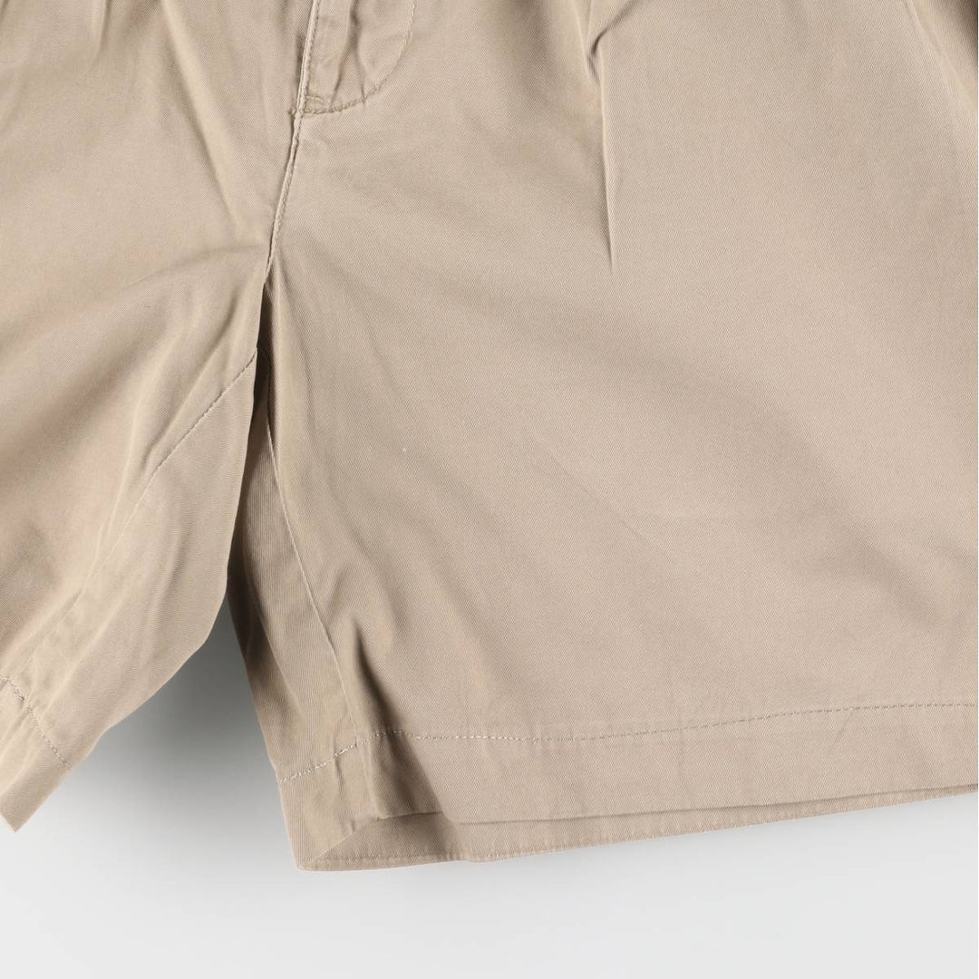 Ralph Lauren POLO by Ralph Lauren TYLER SHORT Two-pleat chino shorts, short pants, men's size W32 cotton Beige type Vintage Second Hand