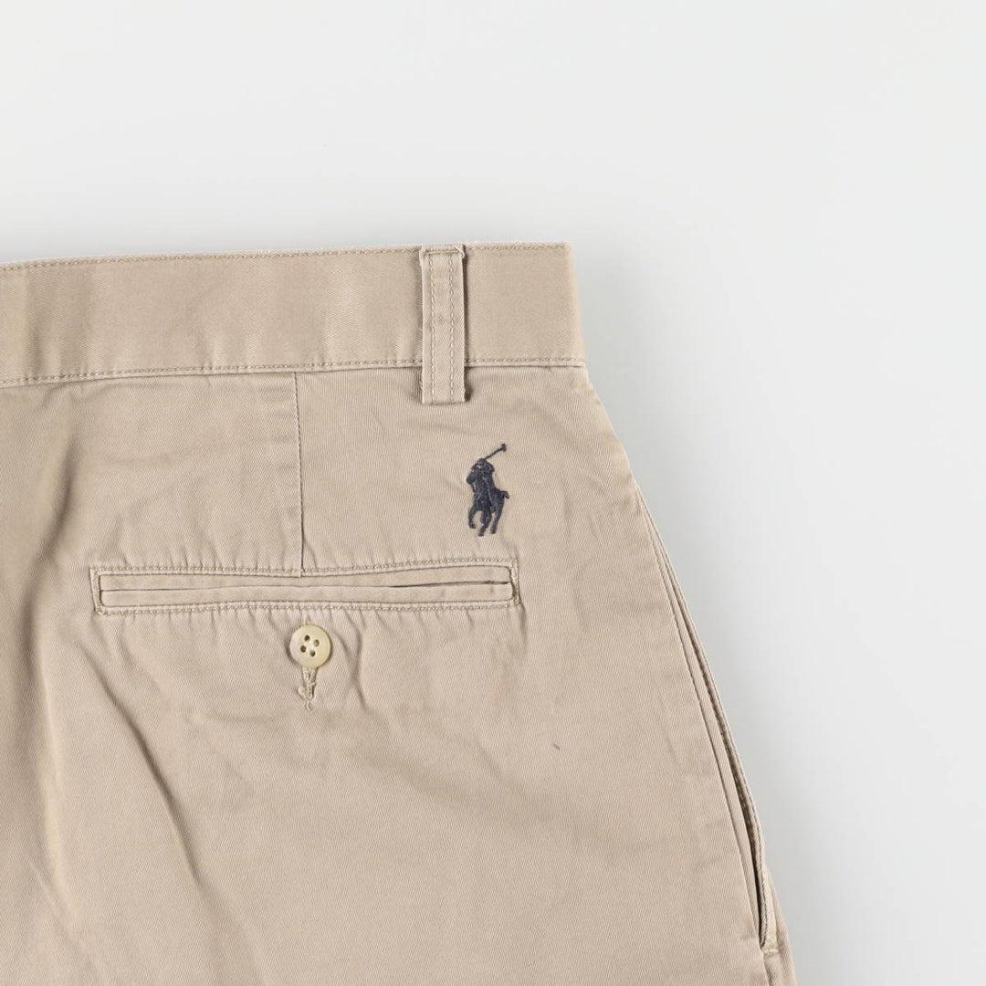 Ralph Lauren POLO by Ralph Lauren TYLER SHORT Two-pleat chino shorts, short pants, men's size W32 cotton Beige type Vintage Second Hand