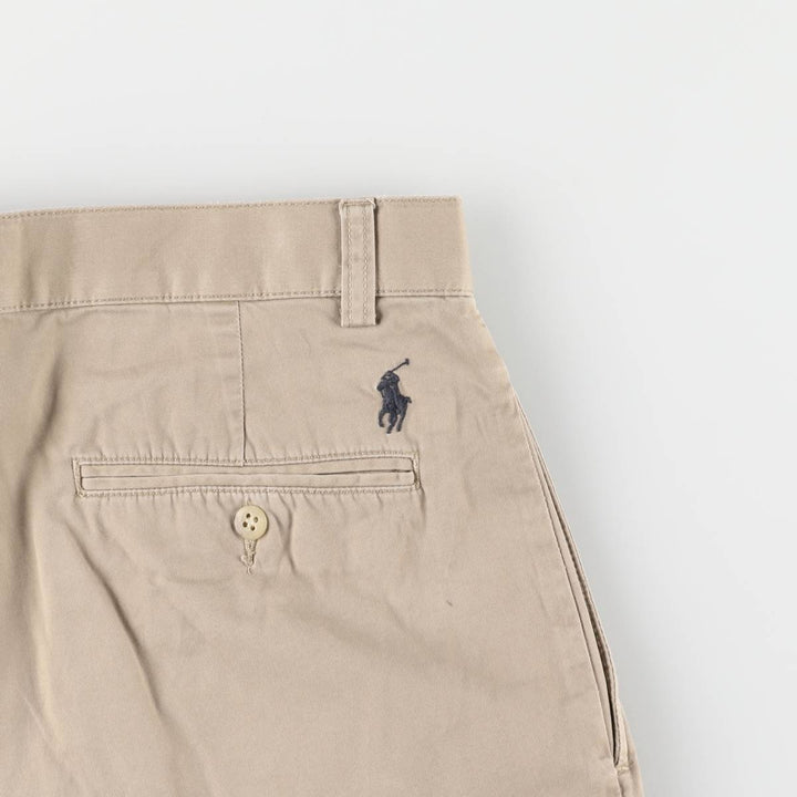 Ralph Lauren POLO by Ralph Lauren TYLER SHORT Two-pleat chino shorts, short pants, men's size W32 cotton Beige type Vintage Second Hand