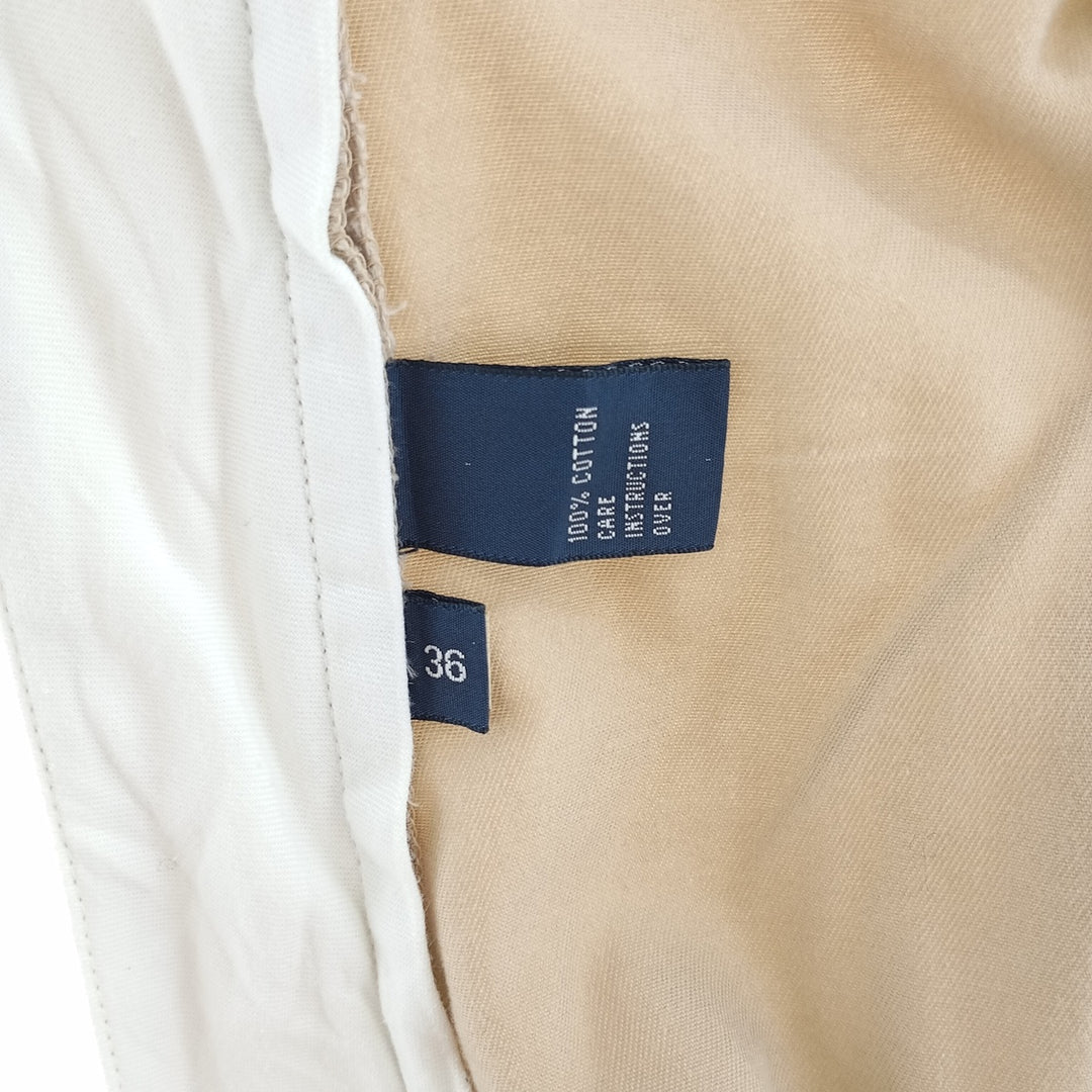 Ralph Lauren POLO GOLF Classic Golf Shorts, two-pleat chino shorts, men's size W35. cotton Beige type Vintage Second Hand