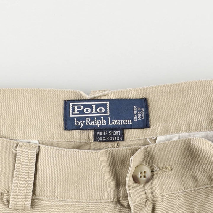 Ralph Lauren POLO by Ralph Lauren PHILIP SHORT Chino shorts Short pants Men's W32 equivalent cotton Beige type Vintage Second Hand