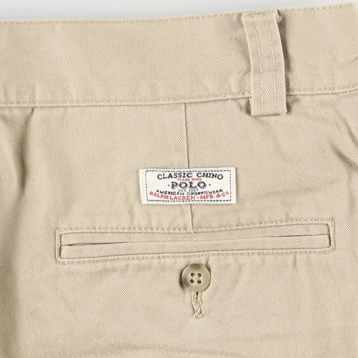 Ralph Lauren POLO by Ralph Lauren PHILIP SHORT Chino shorts Short pants Men's W32 equivalent cotton Beige type Vintage Second Hand