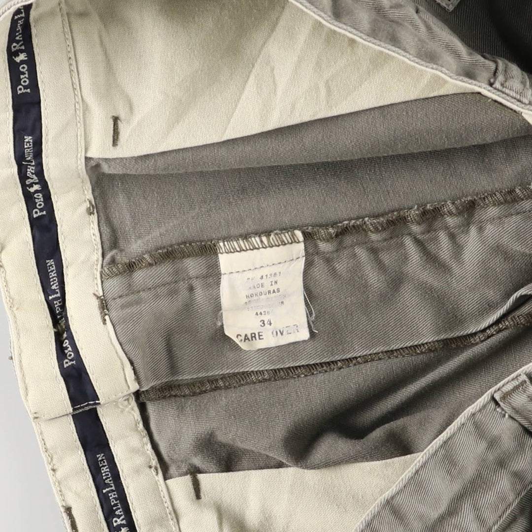 Ralph Lauren POLO RALPH LAUREN Two-pleat Chino Shorts Shorts Men's W34 equivalent cotton Khaki type Vintage Second Hand