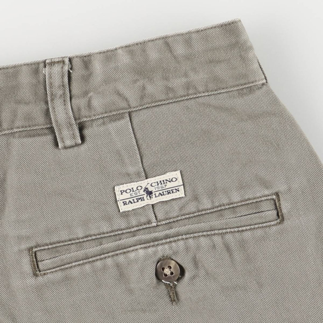 Ralph Lauren POLO RALPH LAUREN Two-pleat Chino Shorts Shorts Men's W34 equivalent cotton Khaki type Vintage Second Hand