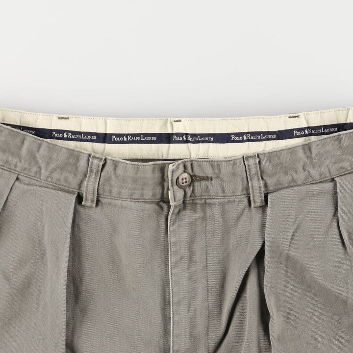 Ralph Lauren POLO RALPH LAUREN Two-pleat Chino Shorts Shorts Men's W34 equivalent cotton Khaki type Vintage Second Hand
