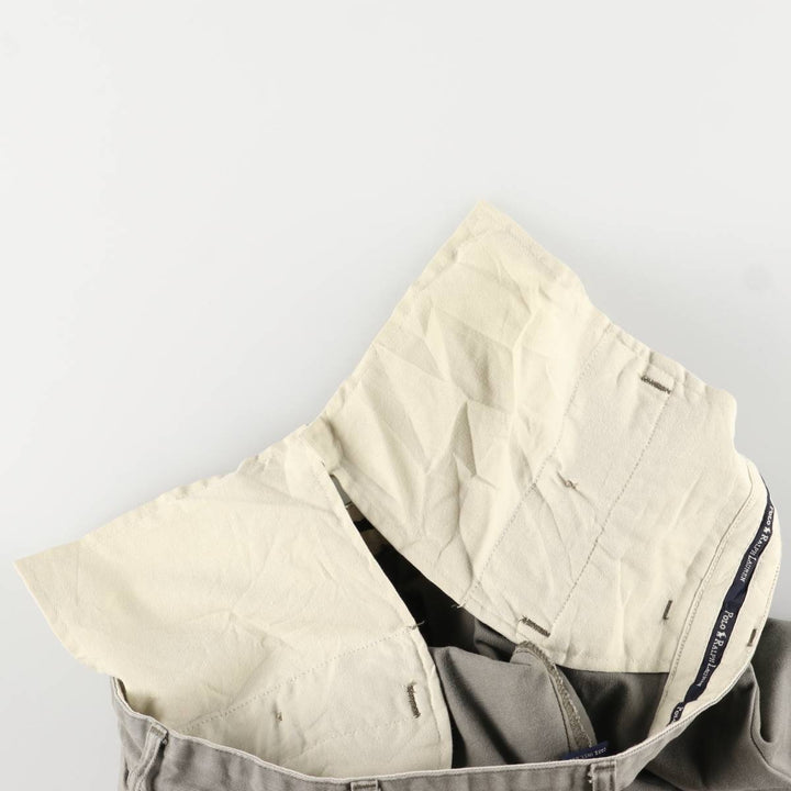 Ralph Lauren POLO RALPH LAUREN Two-pleat Chino Shorts Shorts Men's W34 equivalent cotton Khaki type Vintage Second Hand
