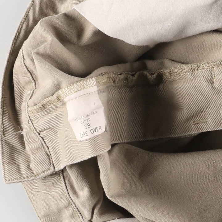 Ralph Lauren POLO by Ralph Lauren ANDREW SHORT Two-pleat chino shorts, short pants, men's size W37 cotton Beige type Vintage Second Hand