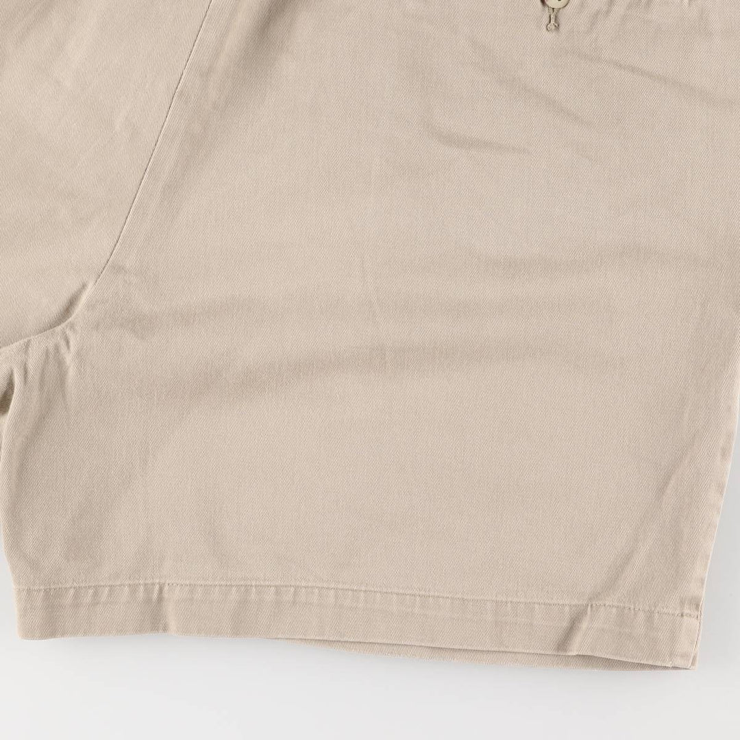 Ralph Lauren POLO by Ralph Lauren ANDREW SHORT Two-pleat chino shorts, short pants, men's size W37 cotton Beige type Vintage Second Hand