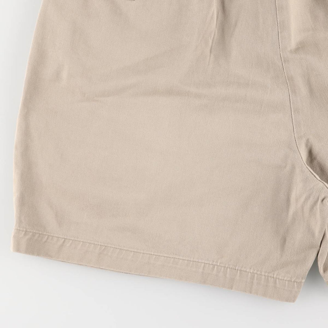 Ralph Lauren POLO by Ralph Lauren ANDREW SHORT Two-pleat chino shorts, short pants, men's size W37 cotton Beige type Vintage Second Hand