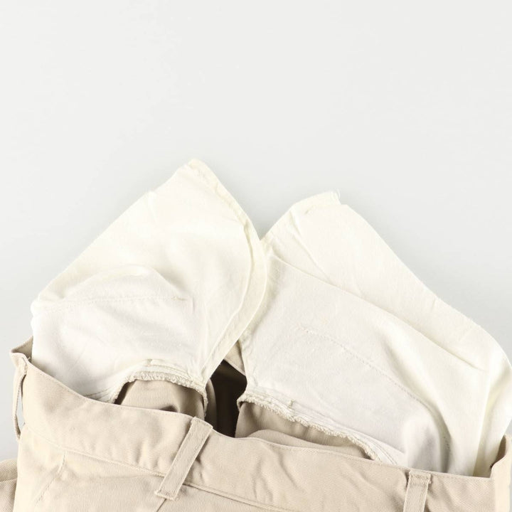 Vintage 90'S Ralph Lauren Polo Sport two-pleat chino shorts, women's size L (w28). cotton Beige type Vintage Second Hand