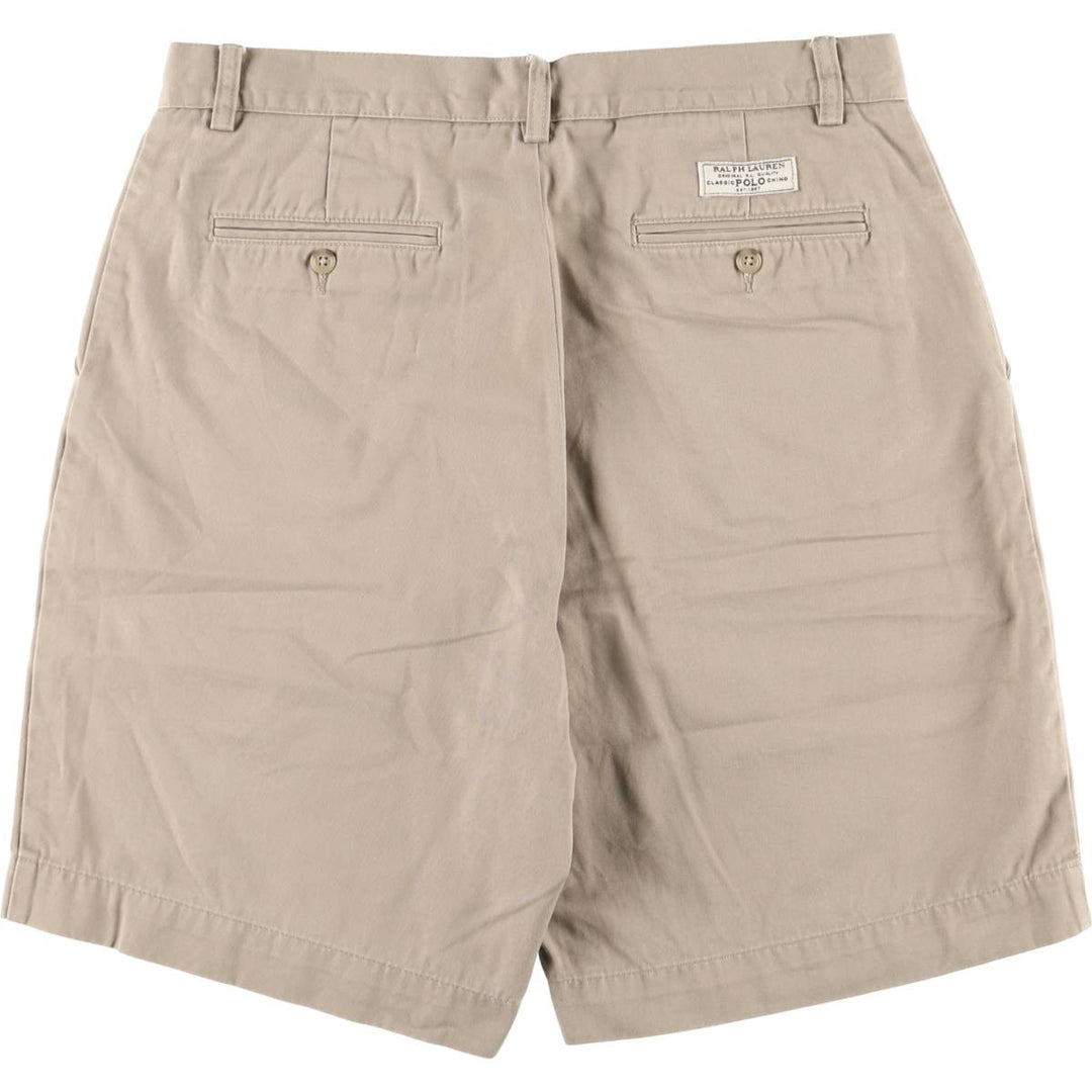 Ralph Lauren POLO by Ralph Lauren PROSPECT Chino Shorts Shorts Men's W33 equivalent cotton Beige type Vintage Second Hand