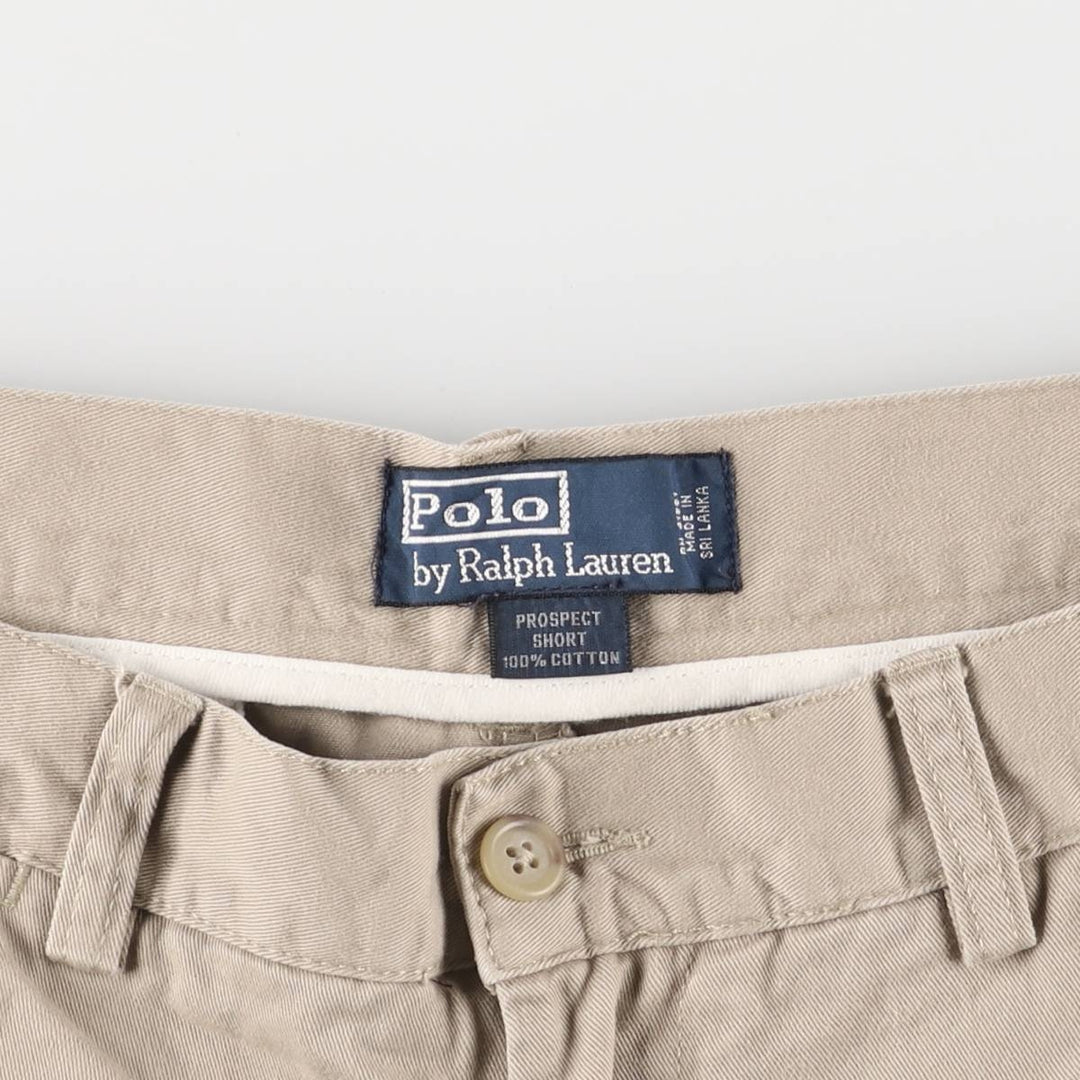 Ralph Lauren POLO by Ralph Lauren PROSPECT Chino Shorts Shorts Men's W33 equivalent cotton Beige type Vintage Second Hand