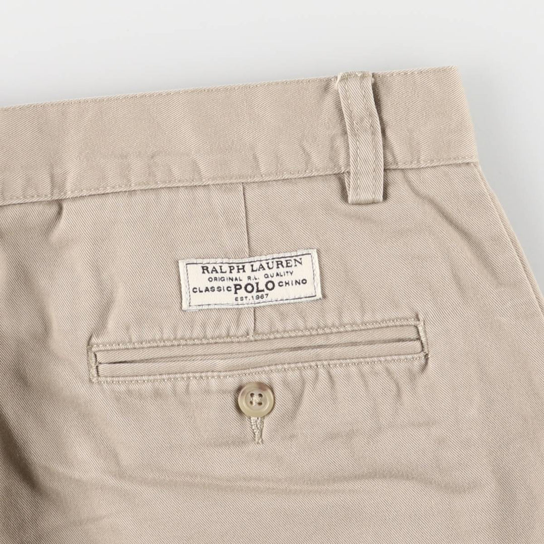 Ralph Lauren POLO by Ralph Lauren PROSPECT Chino Shorts Shorts Men's W33 equivalent cotton Beige type Vintage Second Hand