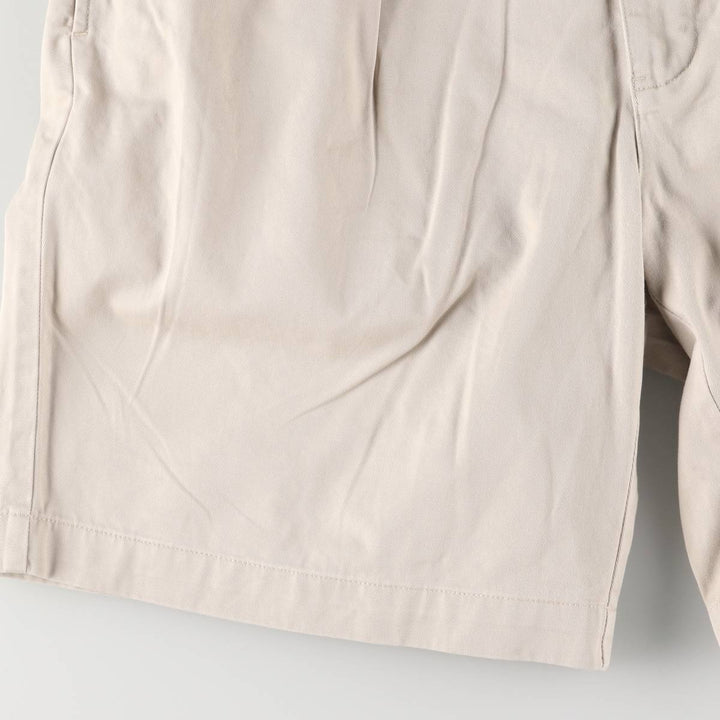 Ralph Lauren POLO by Ralph Lauren TYLER SORT Two-Pleated Chino Shorts, Men's, Size W35 cotton ivory Vintage Second Hand