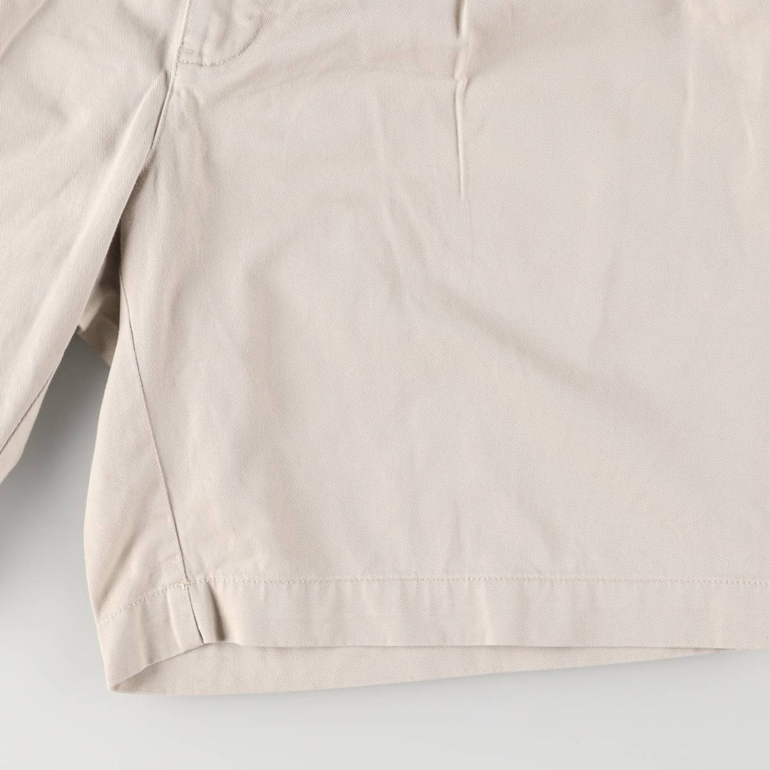 Ralph Lauren POLO by Ralph Lauren TYLER SORT Two-Pleated Chino Shorts, Men's, Size W35 cotton ivory Vintage Second Hand