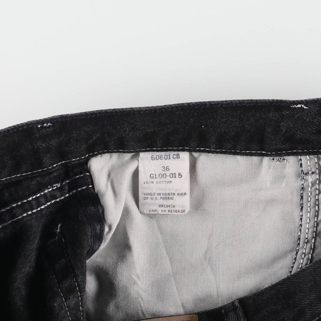 Wrangler Black Denim Shorts for Men, W35 cotton black type Vintage Second Hand