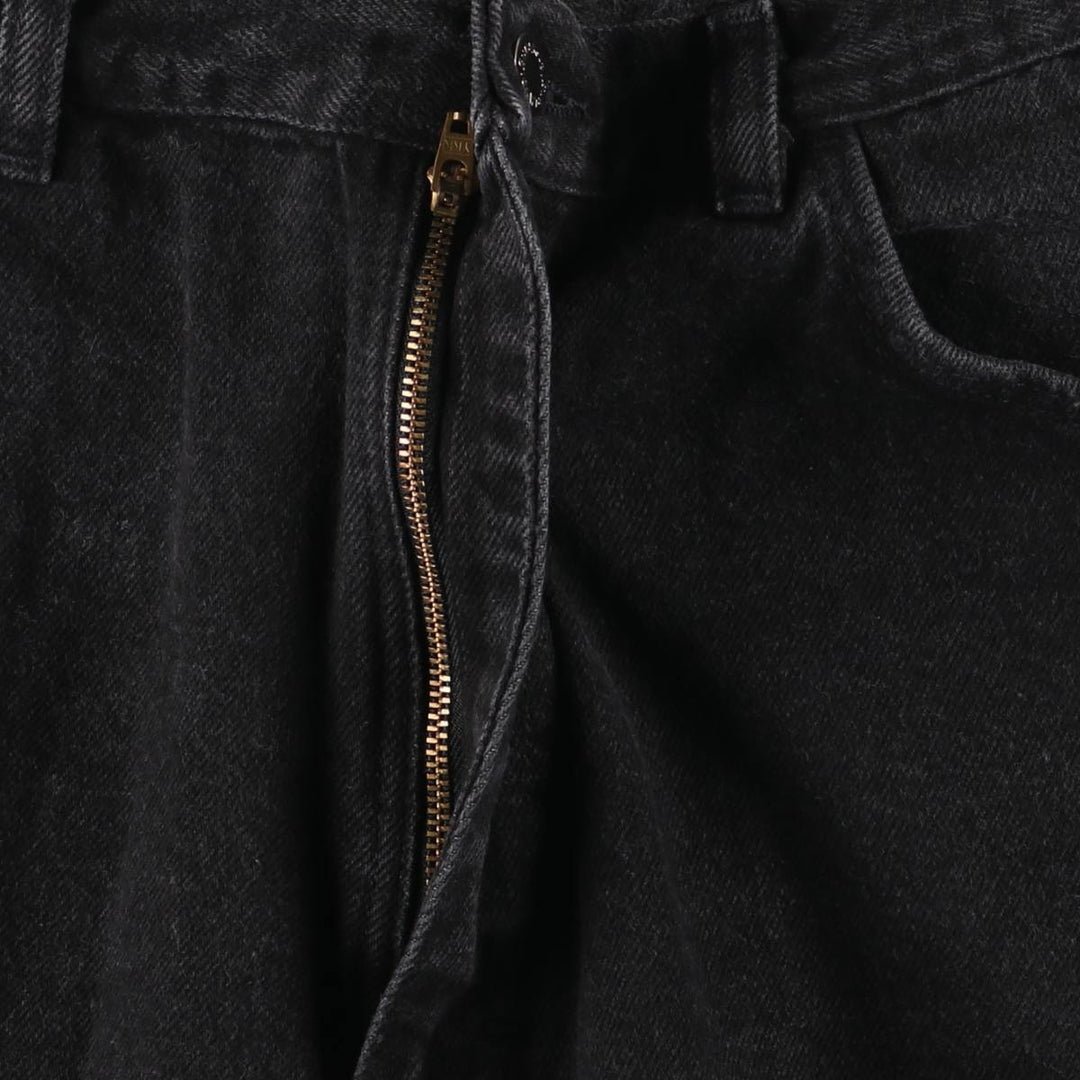 Wrangler Black Denim Shorts for Men, W35 cotton black type Vintage Second Hand