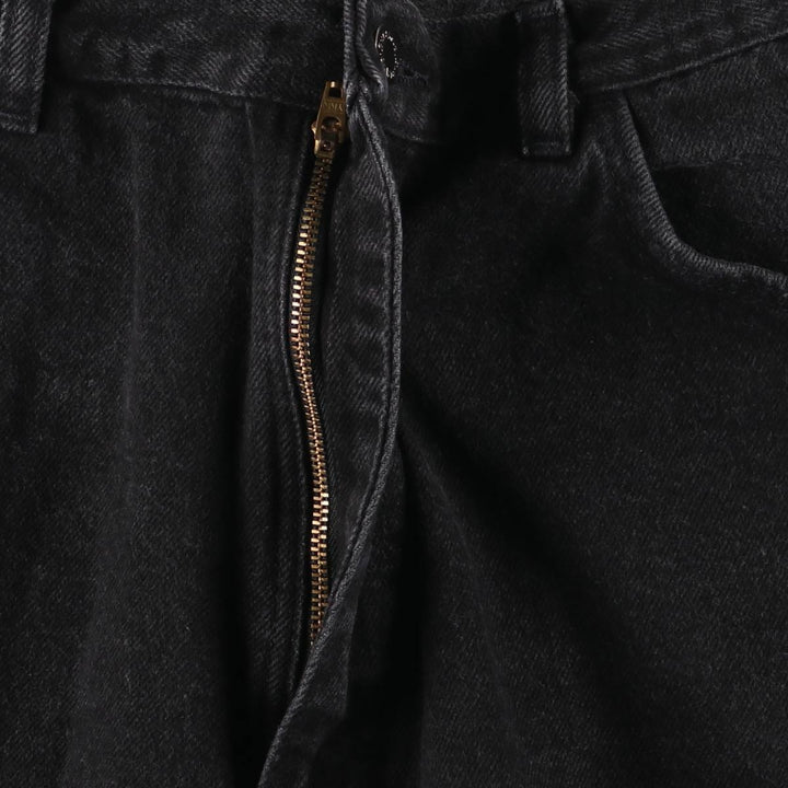 Wrangler Black Denim Shorts for Men, W35 cotton black type Vintage Second Hand