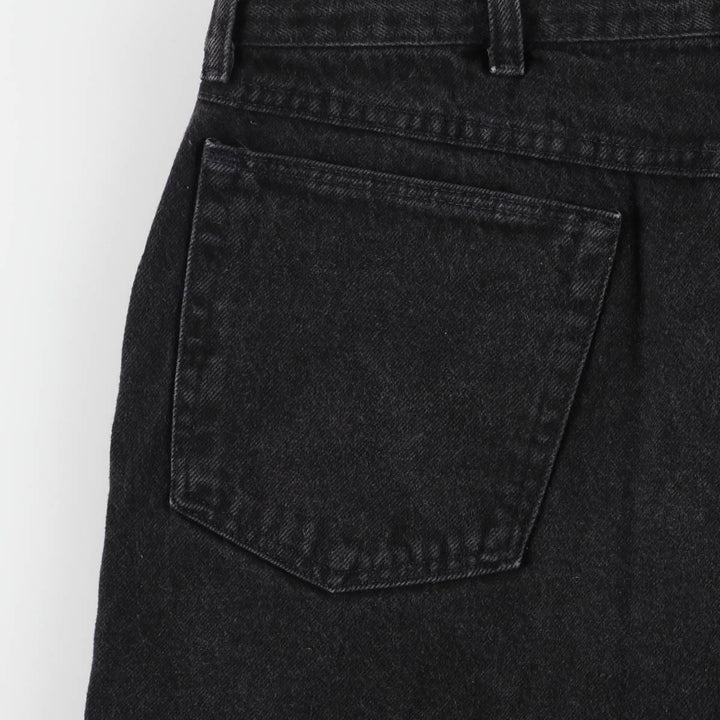 Wrangler Black Denim Shorts for Men, W35 cotton black type Vintage Second Hand
