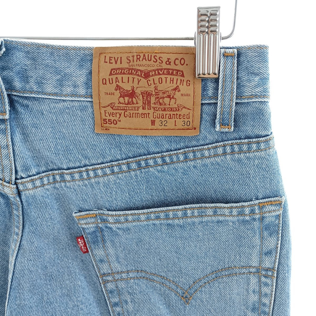 90'S Levi's 550 Relaxed Fit Tapered Denim Pants Men's W31 Vintage cotton blue type Vintage Second Hand