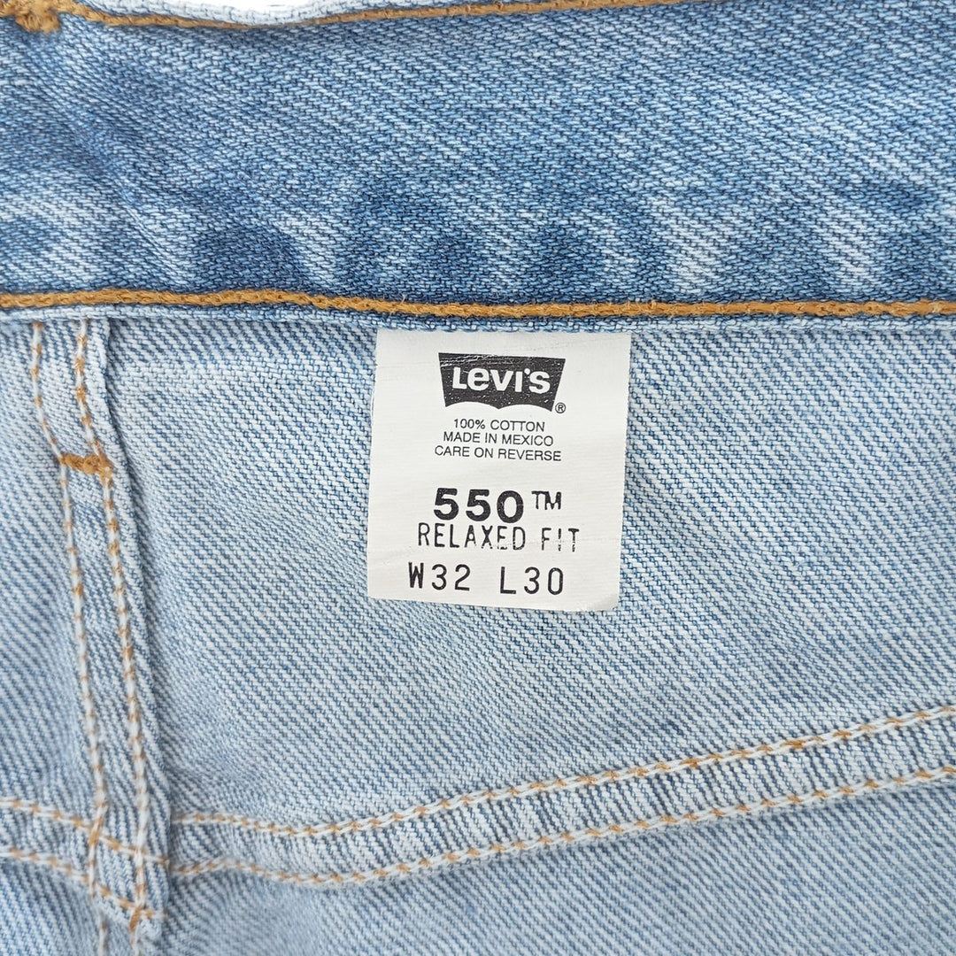 90'S Levi's 550 Relaxed Fit Tapered Denim Pants Men's W31 Vintage cotton blue type Vintage Second Hand