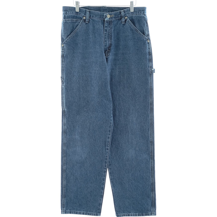 00'S Wrangler CARPENTER denim painter pants for men, equivalent to W33 cotton blue type Vintage Second Hand