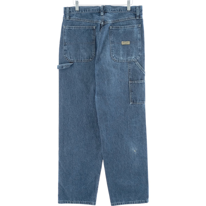 00'S Wrangler CARPENTER denim painter pants for men, equivalent to W33 cotton blue type Vintage Second Hand