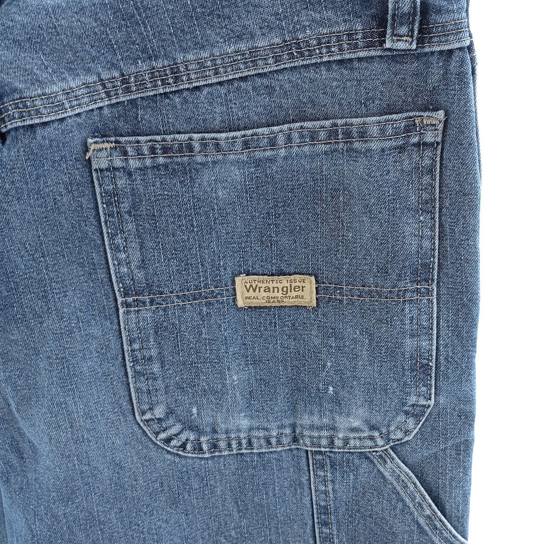 00'S Wrangler CARPENTER denim painter pants for men, equivalent to W33 cotton blue type Vintage Second Hand