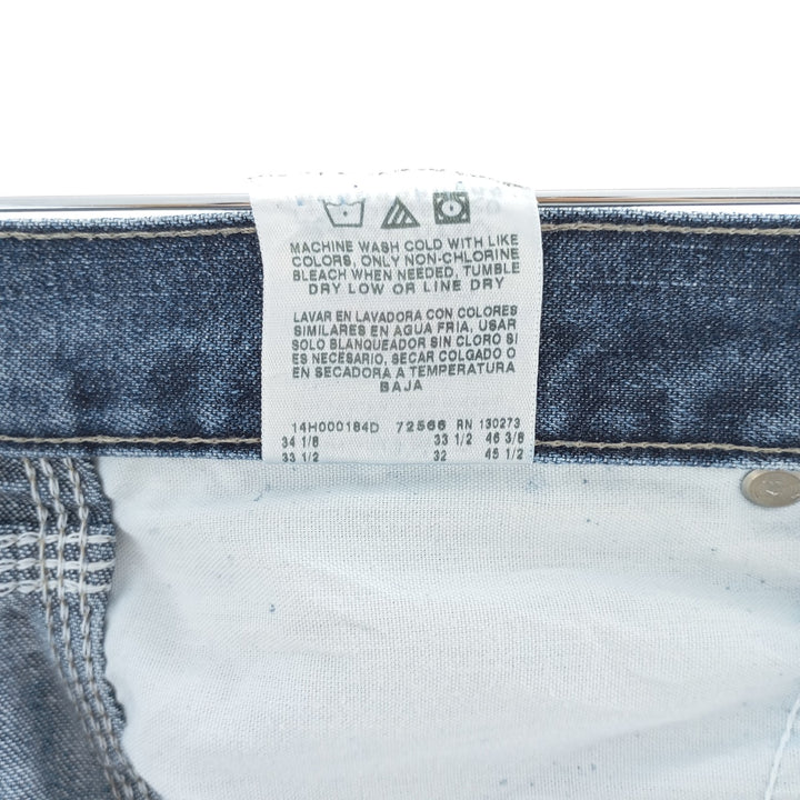 00'S Wrangler CARPENTER denim painter pants for men, equivalent to W33 cotton blue type Vintage Second Hand