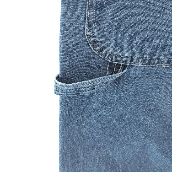 00'S Wrangler CARPENTER denim painter pants for men, equivalent to W33 cotton blue type Vintage Second Hand